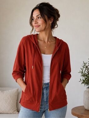 HALSTON Full Zip-up Hoodie